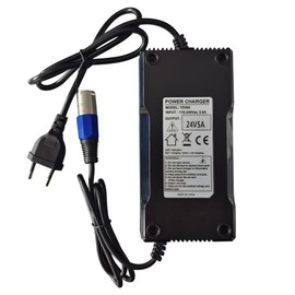 24V 5A Charger Power Supply for Jazzy 1107,1121, 1121 HD, 614, 614 HD Smart Automatic with 3-Pin XLR Plug