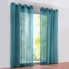SIMPVALE Curtain Curtains with Eyelets, Polyester Voile Tab-Top Curtain Transparent