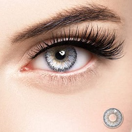 Color Contacts Stick Tweezer With Colored Contact Remover Lenses Tool Set for Women Party Kits ⅡⅩⅠGray