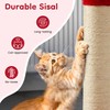 Keygarzone 22" Cat Scratching Post, Sisal Cat Scratcher with Interactive