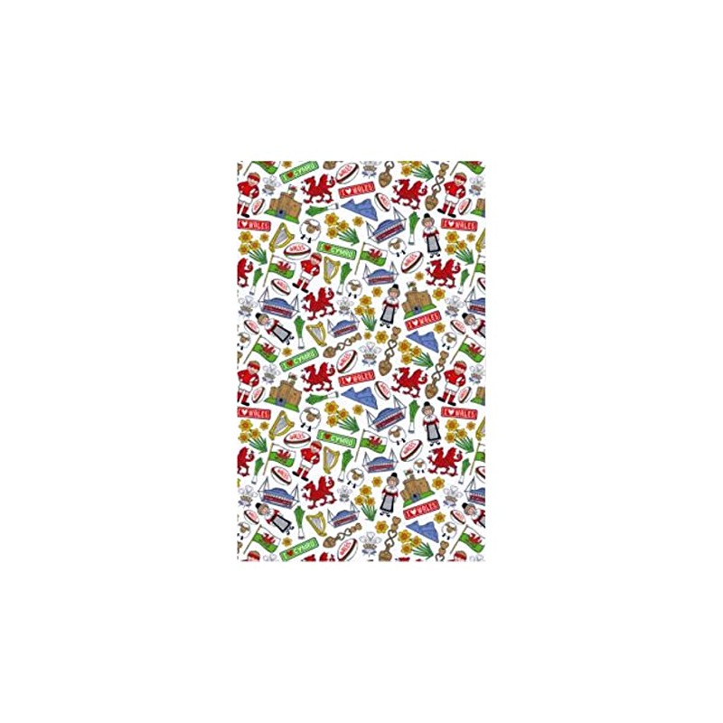 Wales Charm Tea Towel Funny Irish Novalty Souvenir Gift 100%