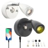 DC12V-24V Reading Lamp RV Boat LED Bedside Lamp 3 Colors