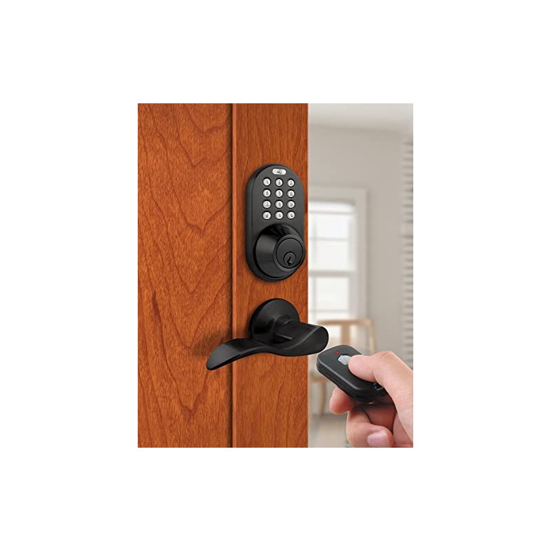 MiLocks XFL-02OB Digital Deadbolt Door Lock and Passage Lever Handle