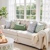 MIULEE Floral Cotton Throw Pillow Covers 18x18 Set of 2,