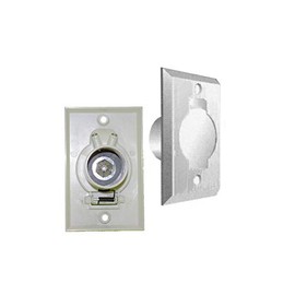 Replacement Part For Built-In Vaccum Cleaner Low Voltage Inlet Valve with Round Door # compare to part 06-0603-92