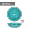 MamboCat 6 x Soup Plates Plain Colourful I Stoneware Crockery