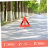 Ciieeo 3pcs Foldable Reflective Warning Triangle Set for Emergency Roadside