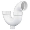 MUELLER INDUSTRIES P-Trap With Cleanout 1 1/2 In Hub PVC