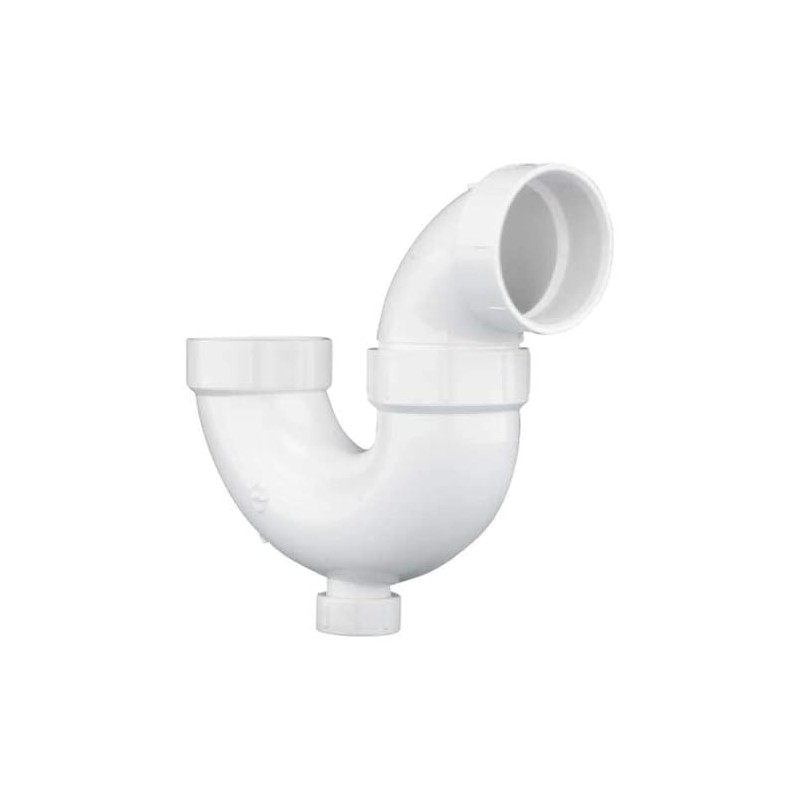 MUELLER INDUSTRIES P-Trap With Cleanout 1 1/2 In Hub PVC