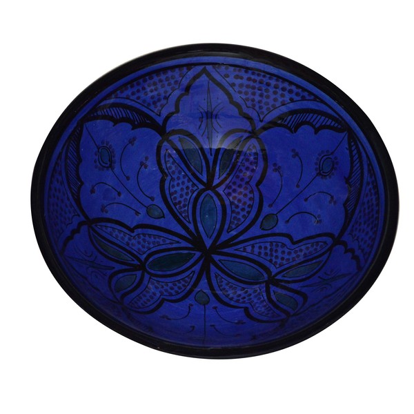 Ceramic Bowls Moroccan Handmade Serving Exquisite Piece With Vivid Colors