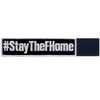#StayTheFHome Embroidered Patch with Hook and Loop Bands White Black