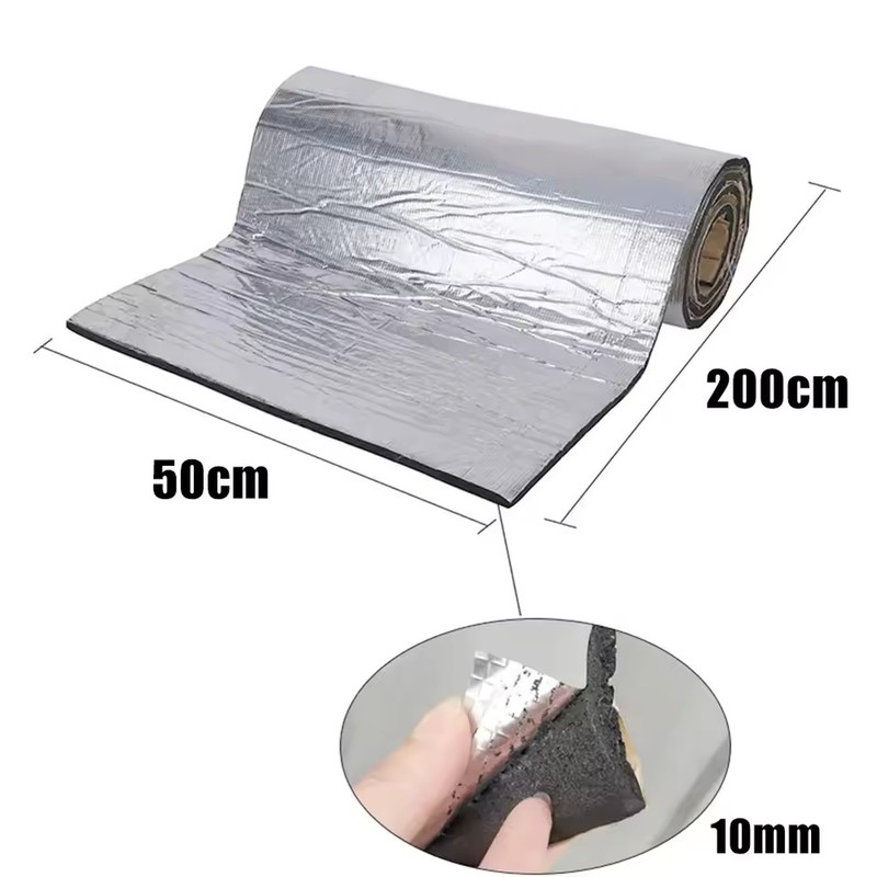 5mm Self-Adhesive Aluminum Foil Car Heat & Sound Insulation Mat,