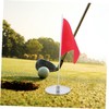 CORHAD 1 Set Golf Flagpole Training Flag for Golfing Small