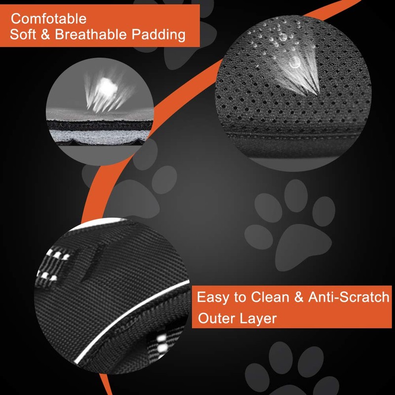 PHOEPET No Pull Dog Harnesses for Small Puppies Reflective Adjustable