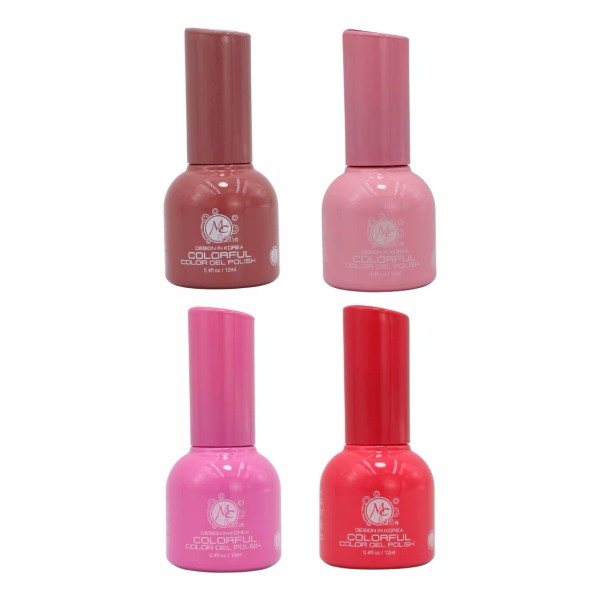 Mc Nails Gama 4 Geles Polish Colorful Para Uñas, Mc