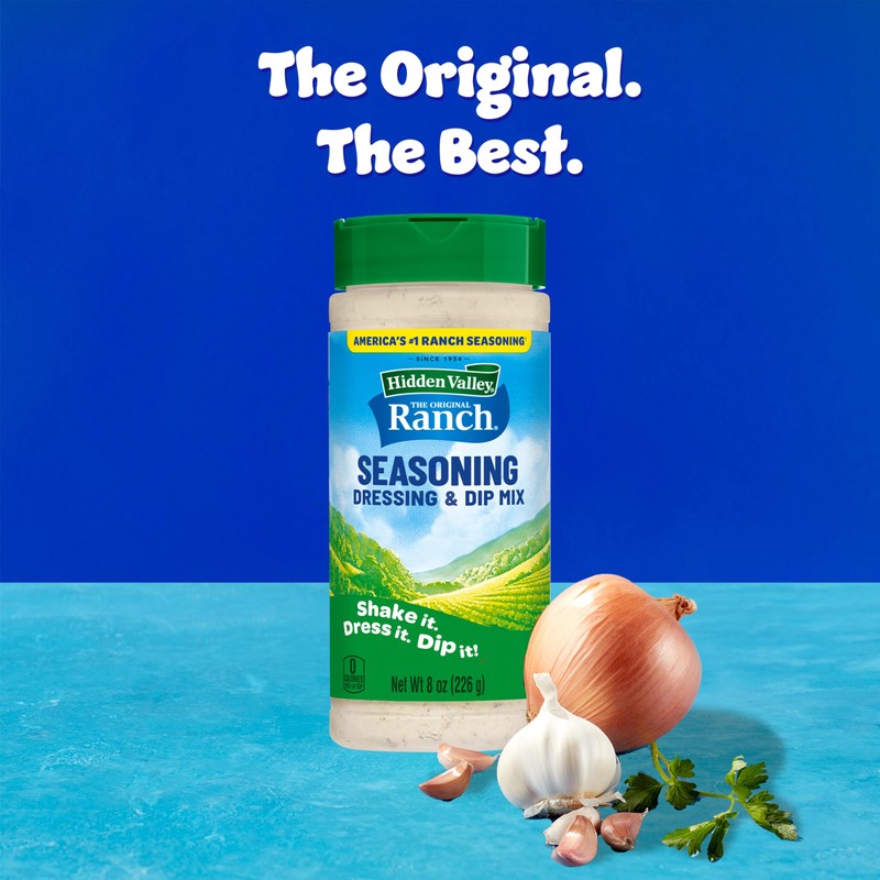 Hidden Valley Original Ranch Seasoning, Dressing and Dip Mix, 8