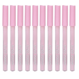 10pcs 1100M Acrylic Markers Non Toxic Watercolor Pens for DIY Rock Painting Stone Ceramic Glass Wood Canvas(Pink )