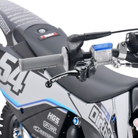 ZETA Brake & Clutch Lever Combo Set CNC Machined Compatible with GasGas, Husqvarna and KTM Series Motocross & Enduro Motorcycles [Pivot/Folding Type] [Black] Made in Japan, ZZE44-4121