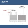 ZonRo Locks Laminated Steel Keyed Padlocks,Keyed Alike Locks, 1-9/16 inch