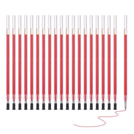 M&G Gel Pen Refills 0.7mm Fine Point, 20 Pack Quick Drying Smooth Red Gel Ink Pen Replace Refills for Retractable Pen Click, Office Study Classroom Supplies, 4.9"