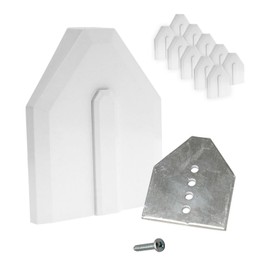 End-Fix Conservatory Roof End Cap Replacement Kit (10 Pack) - White