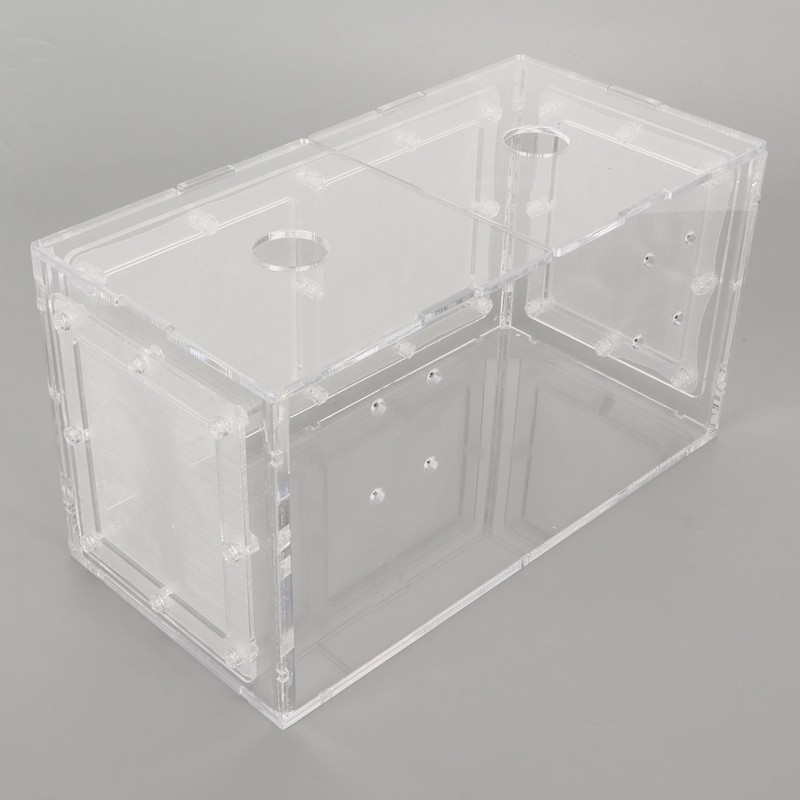 Fish Breeding Isolation Box Transparent Mesh Side Fish Tank Incubator