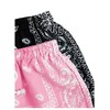 Floerns Boy's 2 Pcs Bandana Shorts Boho Paisley Graphic Print