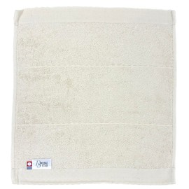 Imabari Towel Hand Towel Double Star HT Hemmed Dot Pattern Beige, Set of 2 1-60452-51-BE 34x36
