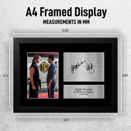 HWC Trading FR A4 Ralph Macchio & William Zabka Cobra Kai Gifts Printed Signed Autograph Picture for TV Show Fans - A4 Framed