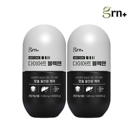 GRN Men's All-in-One Liver Health Diet Black Man 1+1 (30+30 day supply) / 지알앤 GRN 남성 올인원 간 건강 다이어트 블랙맨 1+1 (30+30일분)