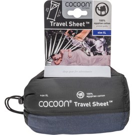 Cocoon Travelsheet Ägyptische Baumwolle XL blau