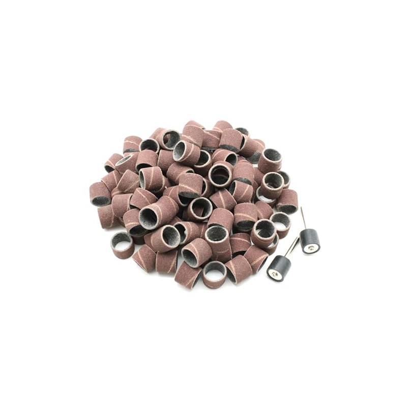 TEMO 100 pc 1/2 Inch Sand Drum Grit 240 Fine