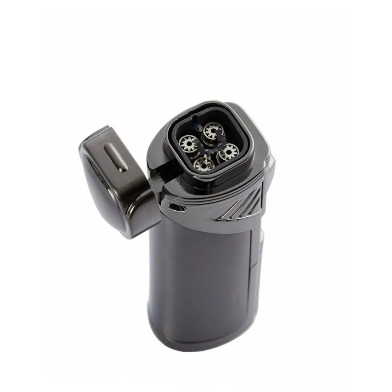 Honest Torch Jet lighter with 4 Quadruple flames refillable. with