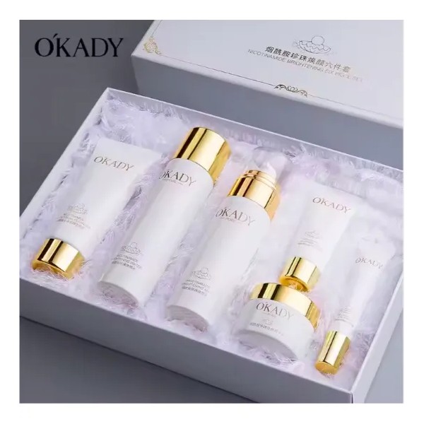 Kit Blanqueador Facial Cremas Coreano Niacinamida Perlas