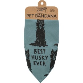 Primitives by Kathy Reversible Pet Bandana - Best Husky Ever - Love My Human 452759