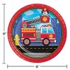 Trendware Fire Truck Paper Plates, 24 Count