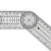 TAKUMED Plastic Angle Meter Goniometer Transparent Type D