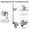 BALLMENT 6 Inch Cowbell and Cowbell Clamp, Cowbell Holder Percussion
