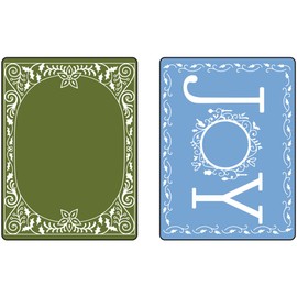 Sizzix Textured Impressions Embossing Folders 2/Pkg-Holiday Joy
