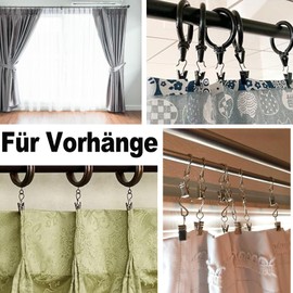 Yicoovey Pack of 50 Curtain Clips, Curtain Hooks, for Hanging Curtains, Photos, Curtain Clamp, Curtains Metal Clips with S Hooks, Home Decoration, Christmas Party Festival Decoration