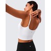 CRZ YOGA Butterlift Womens Scoop Neck Longline Sports Bra -