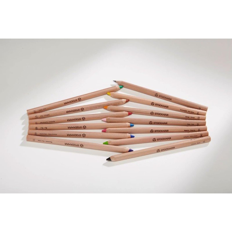 12+1 Triangular Colouring Pencils. Stockmar
