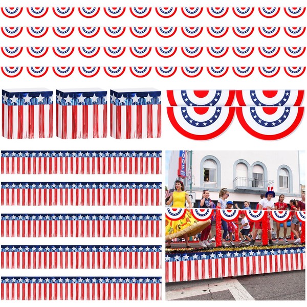 Yuxung 9 Pcs 4th of July Parade Float Decoration Including