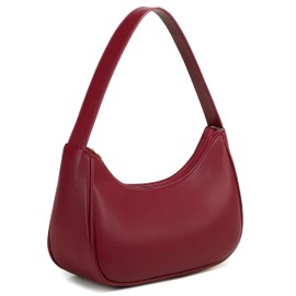 Fashion shoulder Bag for Women's Cute Hobo Tote Handbag Mini Clutch Underarm Purse for Daily Use/Work/Travel/Casual Outings (Cherry)