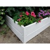 Handy Bed 4 x 4 Stack-able, White, Vinyl, Raised Garden