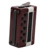 Mini Accordion Model,6cm 2.36in Miniature Accordion Model,Desktop Decoration,Wooden Red Accordion
