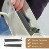 JOOTUEPO Black Folding Hand Fan, 2 Pack Black Silk Fabric