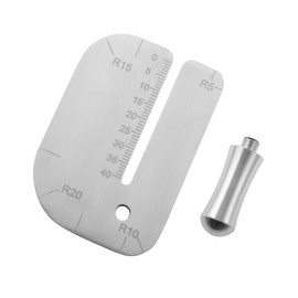 yyangz 2PCS Stainless Steel Leather Puller Chopper Perforation Aid Press Tool Leather Stitching Perforation Aid Pull Plate