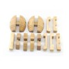Handmade Powder Barrel Interlocking Wooden Puzzle Brain Teaser Puzzles Lock