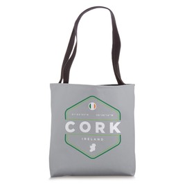 Cork Ireland Map Flag Graphic Tote Bag